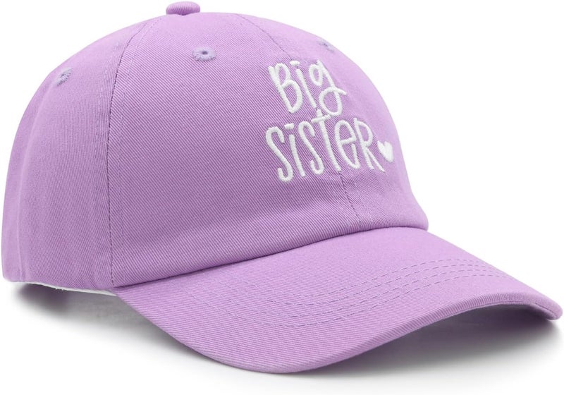 HAFOUXIGM Gift for New Sis Age 2-6, Big Sister Hat for Toddler Girls, Adjustable Embroidered Baseball Cap for Kids - Image 3